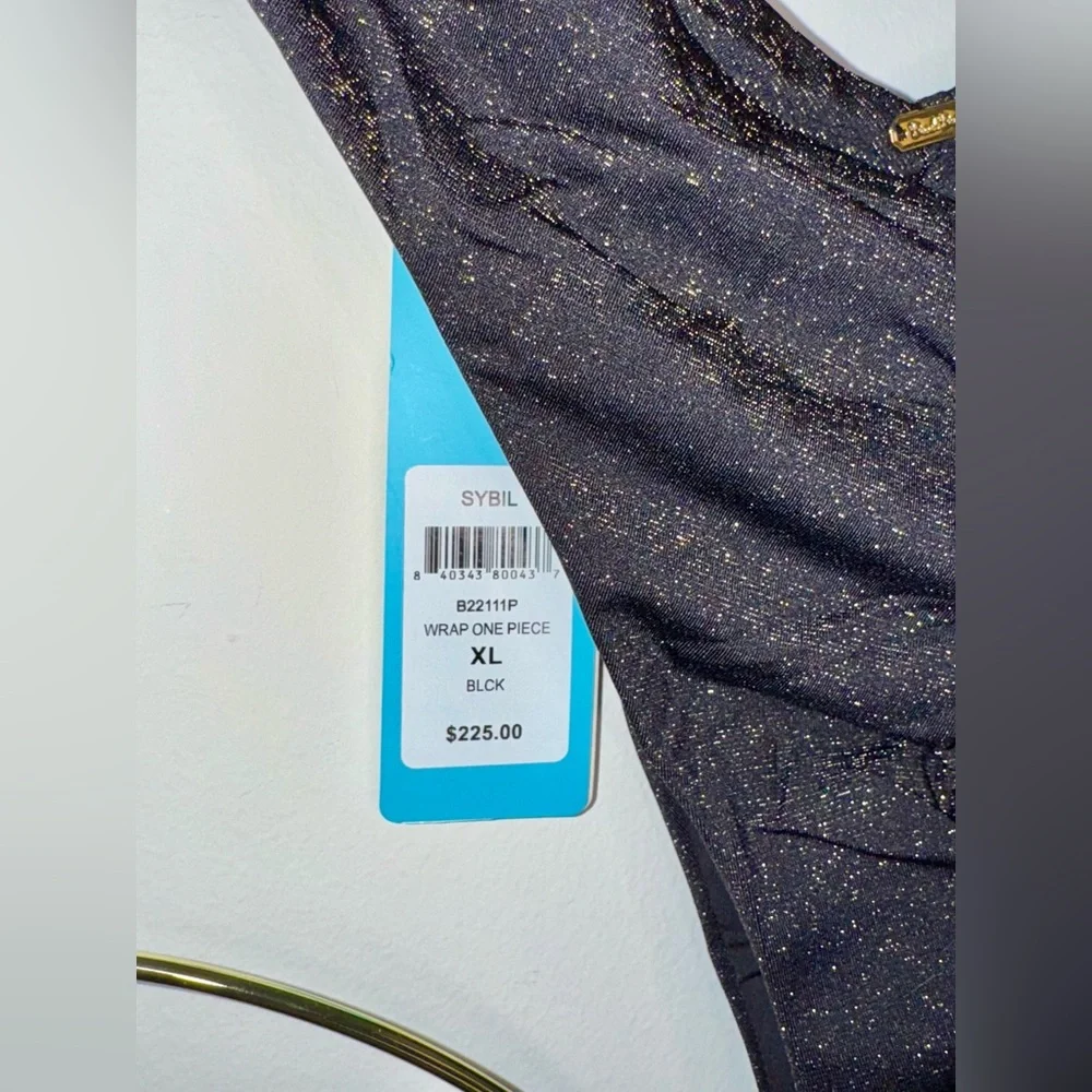 Beach Bunny- Sybil Wrap One Piece - Black Halter - New with Tag 🏷️ - Picture 7 of 14